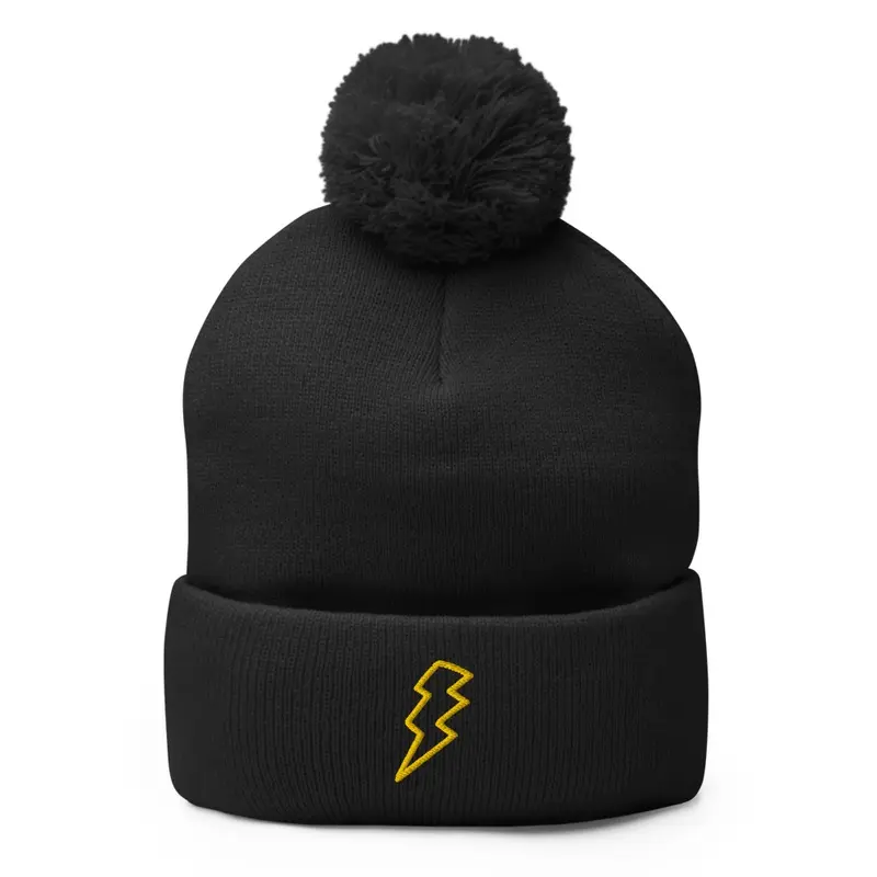 Electric Vibe Pom-Pom Beanie