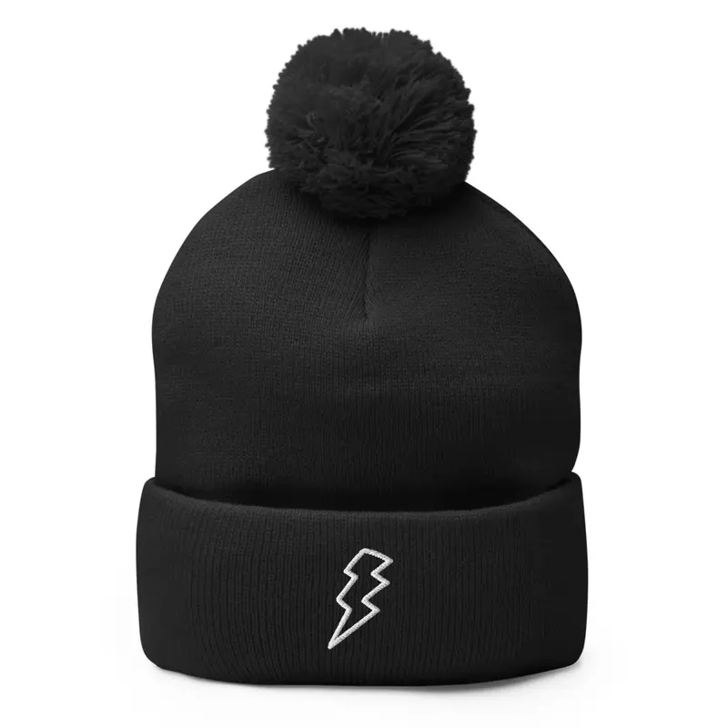 Electric Vibe Pom-Pom Beanie